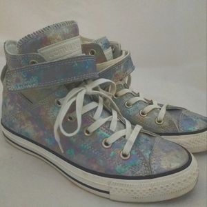 SOLD ✅💲Converse Iridescent Leather Chuck Taylor All Star high tops